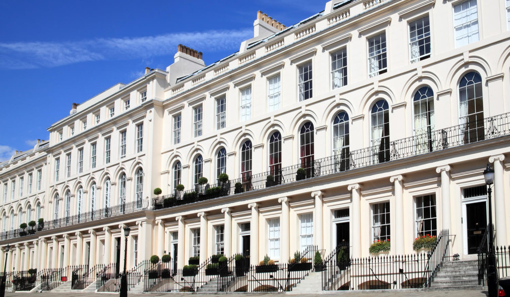 Exclusive Regency Georgian terraced town houses Central London City Mortgages