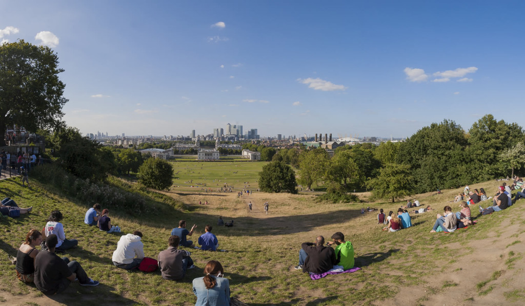 View of Greenwich Park and Canary Wharf from the Observatory, London City Mortgages