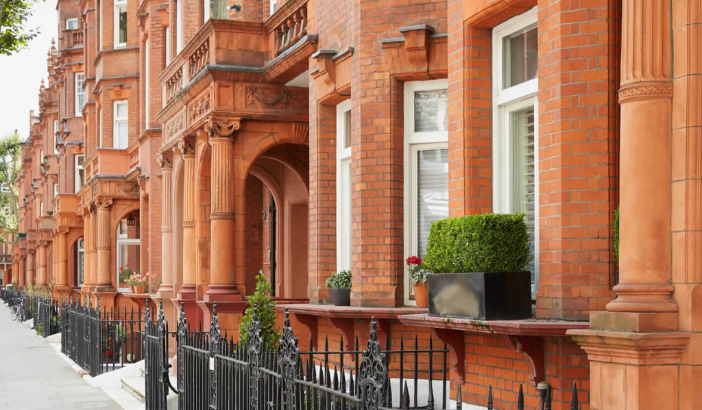 Imposing red brickluxury apartments near Sloan Square, London City Mortgages