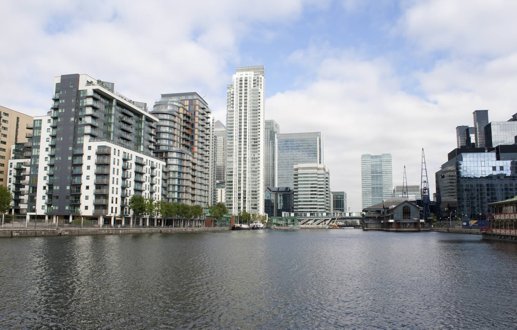 Luxury flats by Millwall Inner Dock Canary Wharf, London City Mortgages