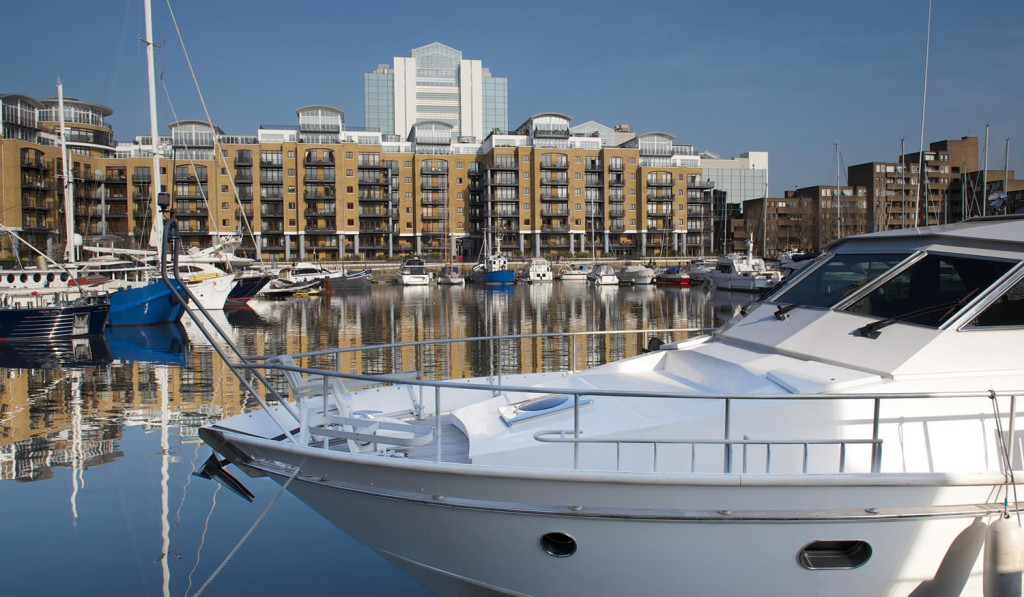 Modern flats and yachts St Katharines Dock, London City Mortgages