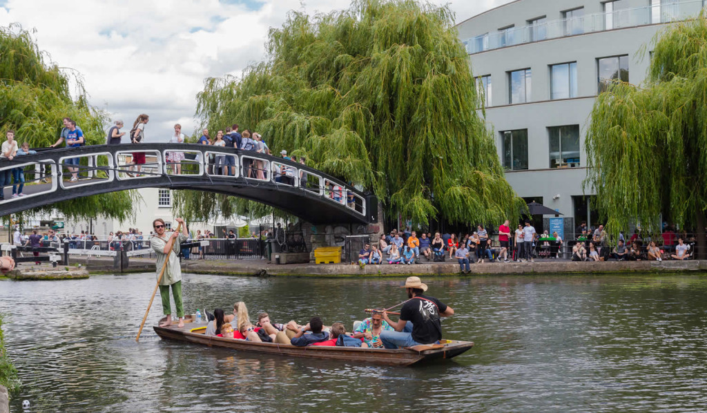 Music boat on Regents Canal near Camden Lock, London City Mortgages