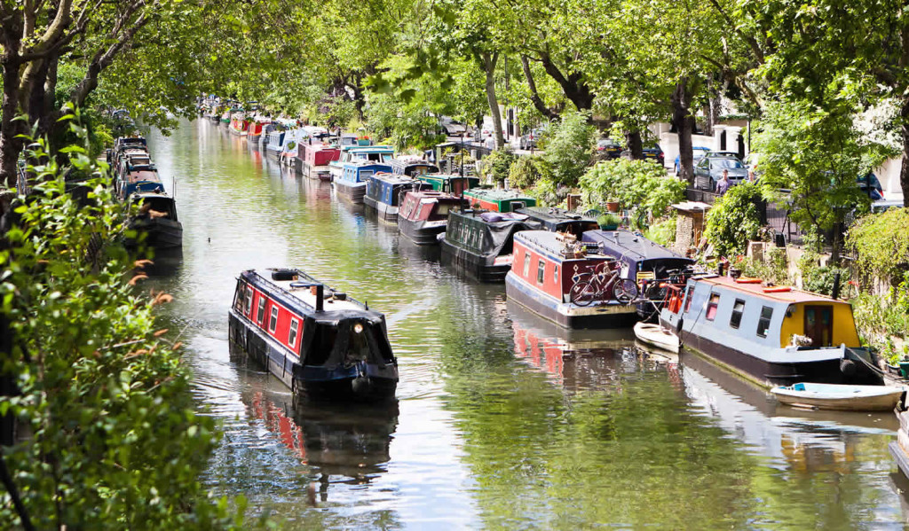 Regents Canal in popular place to live Little Venice, London City Mortgages