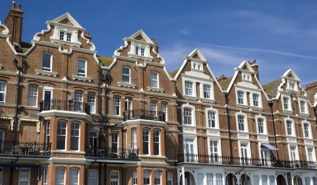 Row of Victorian townhouses, London City Mortgages