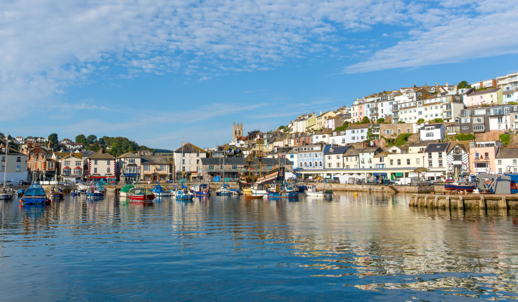 Coastal view Brixham harbour Devon London City Mortgages