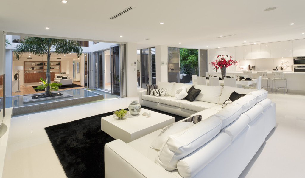 Spectacular house living room-and-atrium London City Mortgages