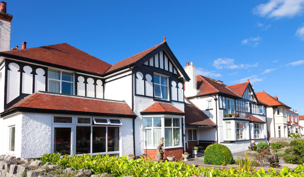 Traditional row of family houses London City Mortgages